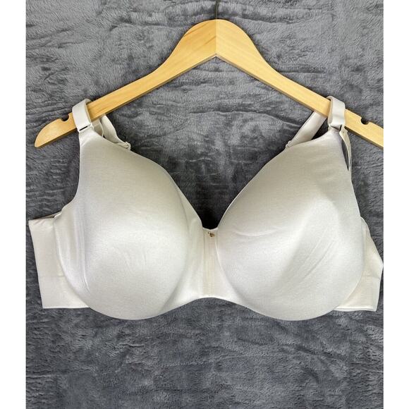 Cacique Other - NEW Cacique Bra 46D Underwire Balconette Body Back Smoothing Bra Off White Ivory